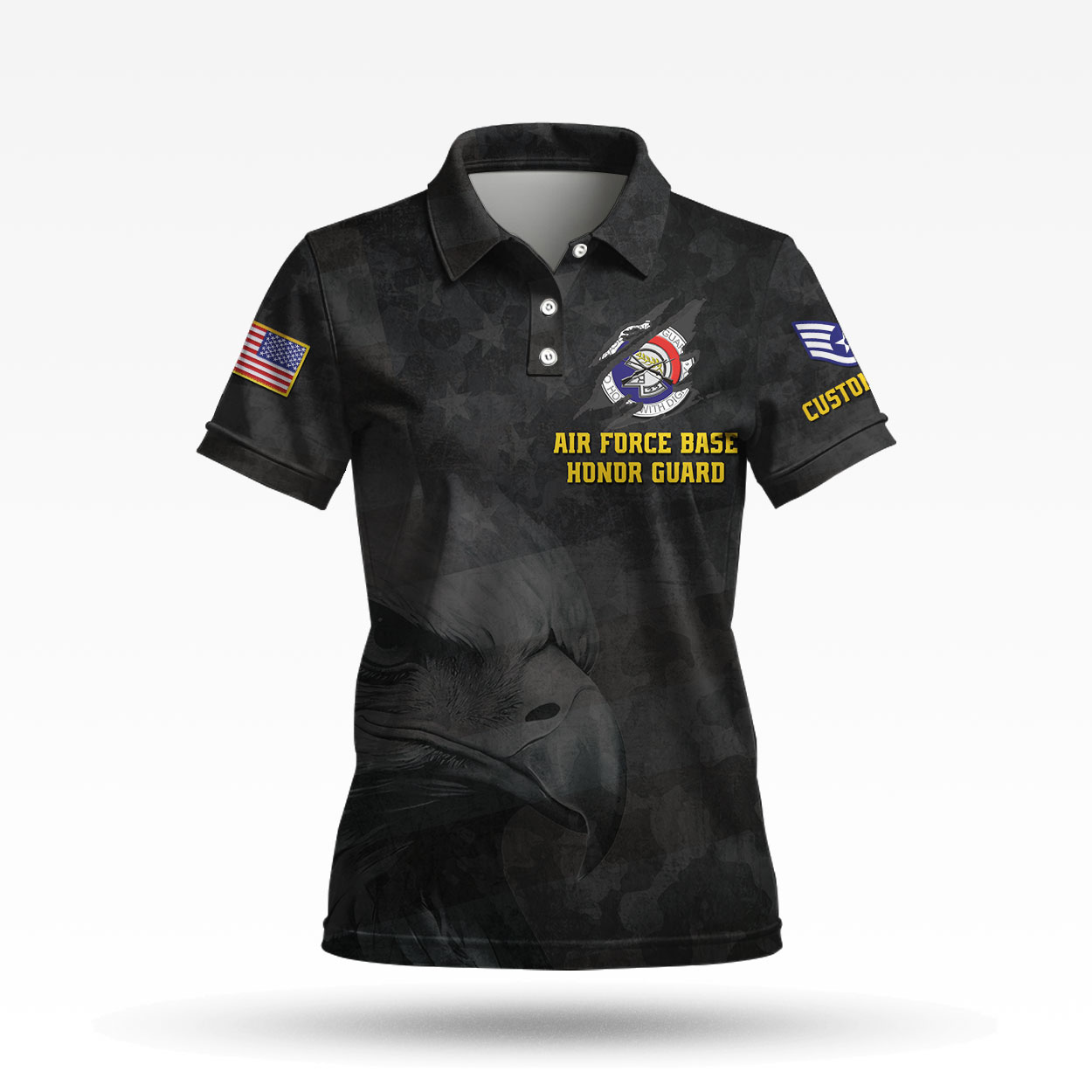 AirForce Badge We Owe Our Veteran Womens Polo shirts AirForce Badge We Owe Our Veteran Womens Polo shirts