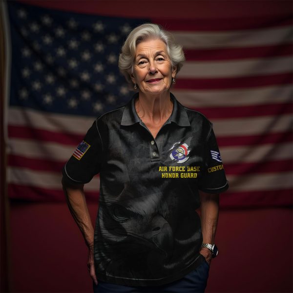 AirForce Badge We Owe Our Veteran Womens Polo shirts 5